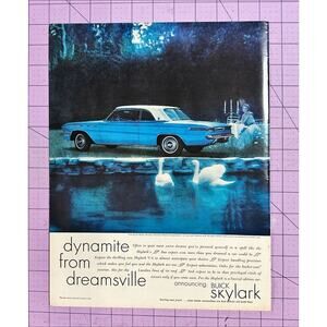 1961 BUICK SKYLARK 2-door Classic Car Original PRINT AD